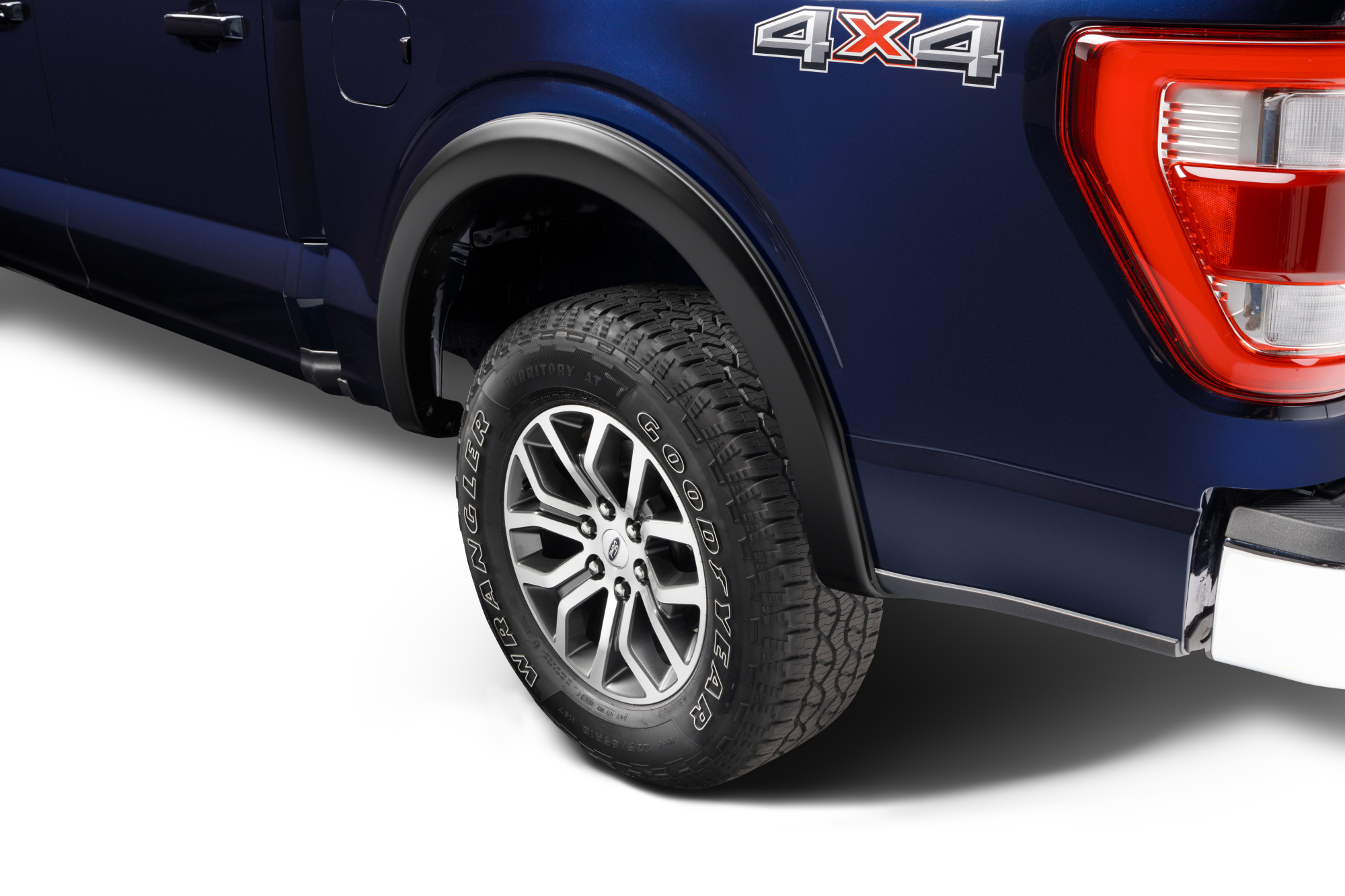 Bushwacker 20130-02 Black OE-Style Smooth Finish Rear Fender Flares for 2021-2022 Ford F-150; Will not fit F150 Lightning